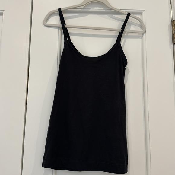 Theory Black Ruffle-Front Tank Top - Picture 4 of 7